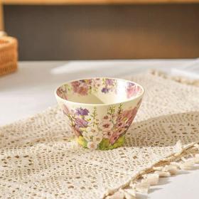 华典繁华似锦5英寸米色斗笠碗