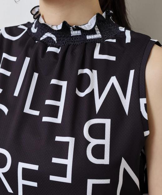 CECIL MCBEE 高尔夫 女士 通体字母印花上衣 高领无袖T恤夏季新款 商品图7
