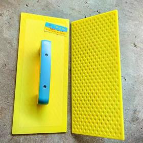 蓝柄黄底塑料泥板（木哈）