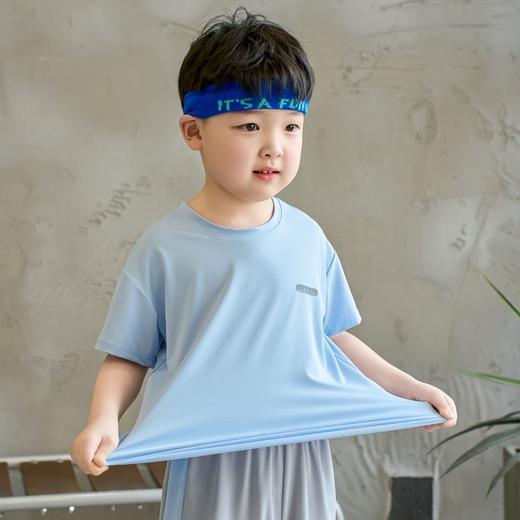 优选丨【2套超值购 需要不同尺码请备注】可优鼠A类速干冰冰T套装 男女童同款 透气网孔设计 轻盈舒爽 时尚百搭 商品图1