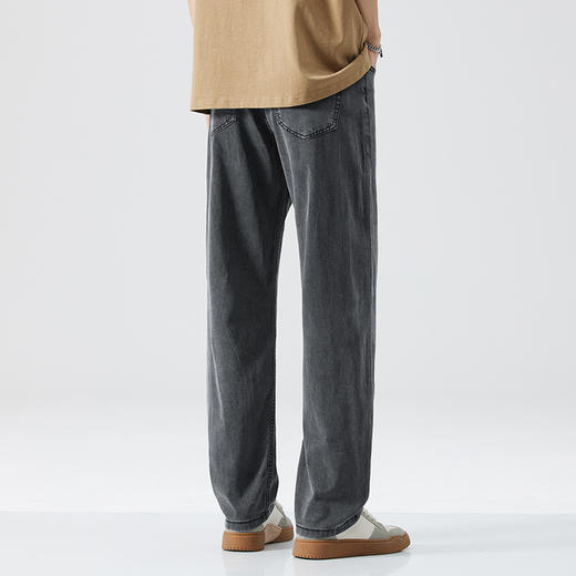 圣得西复古小众设计感牛仔裤青年男2025春夏新款亲肤舒适百搭长裤 商品图3
