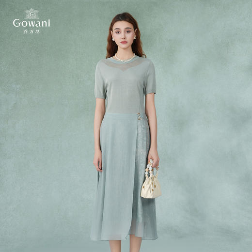 乔万尼假两件连衣裙新款简约气质高级感EM2E825 商品图2