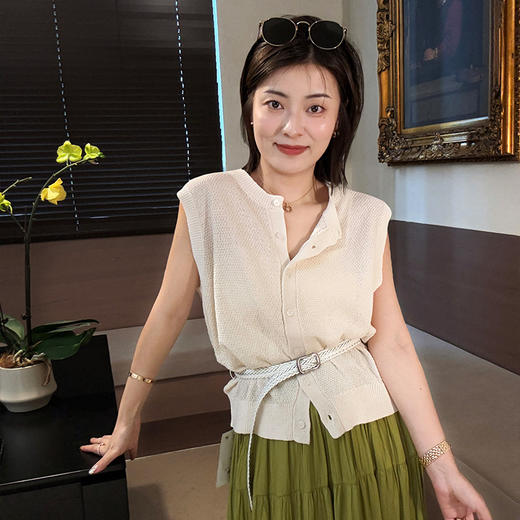 【部分现货】良木礼夏季和纸莎背心(25065) 商品图0