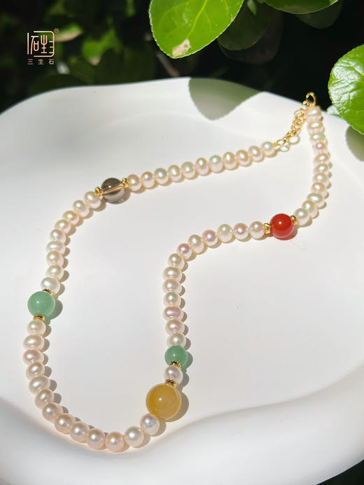 三生石吾行.珍珠彩宝多用链 商品图2