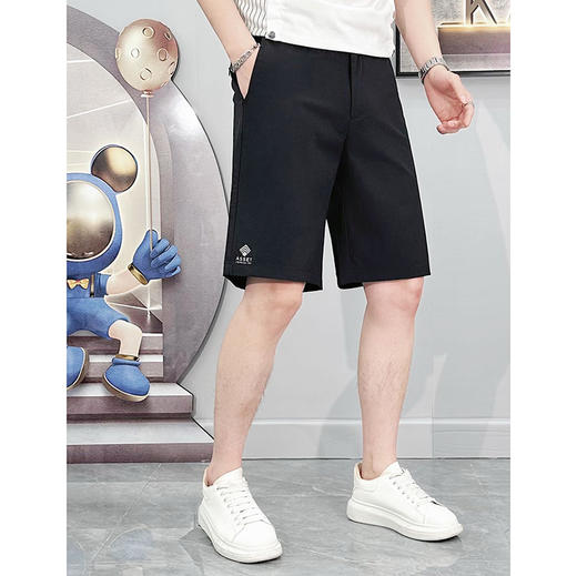 短裤男夏季五分裤子百搭休闲裤日系简约工装直筒橡筋中裤   YMXZ-901/D01* 商品图2