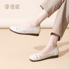 信诺真皮软底镂空浅口舒适皮鞋中老年新款妈妈单鞋拇外翻低帮女鞋5C5998-3 商品缩略图6