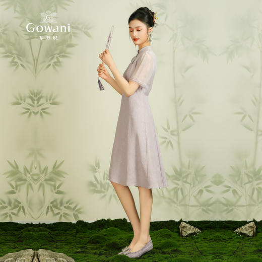 乔万尼连衣裙新款女夏季高端精致19mm桑蚕丝EM2E710 商品图3