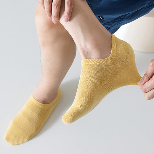 雀说10双装袜子男士夏季薄款网眼大跟托纯色透气吸汗短款男袜AL6608 商品图1