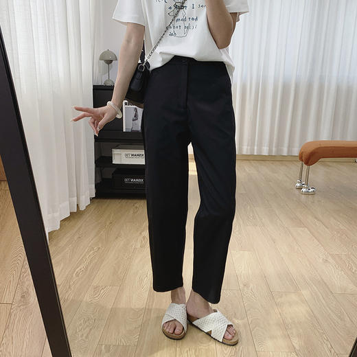 抗皱工装裤女夏季薄款宽松九分休闲裤2025新款裤子显瘦萝卜哈伦裤 商品图3