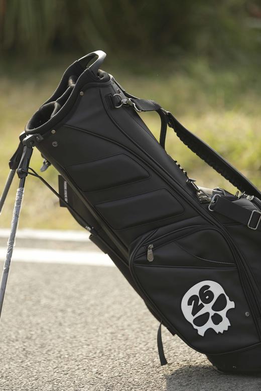 高尔夫球包支架男士GOIF骷髅头PU单肩高尔夫球脚架球车包 商品图5