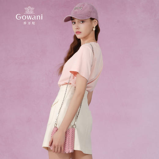 乔万尼短袖女t恤新款高端大牌真丝混纺EM2C843 商品图4