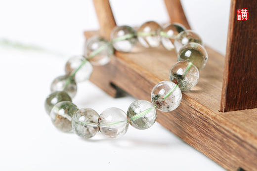 【雾海林光】绿幽灵聚宝盆手串 珠径：15MM 商品图3