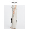 VIMAGE纬漫纪夏季新款时尚通勤干练垂坠高腰显瘦阔腿裤V2105719 商品缩略图3