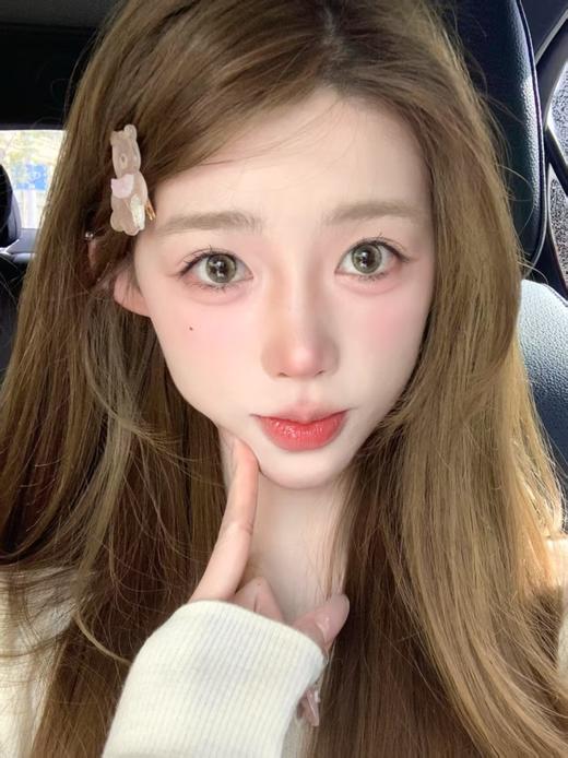 【中直径半年抛】LOVEIIKIRA-心心 棕-14.2mm【半年抛 0-1000度 含有525/575】 商品图1