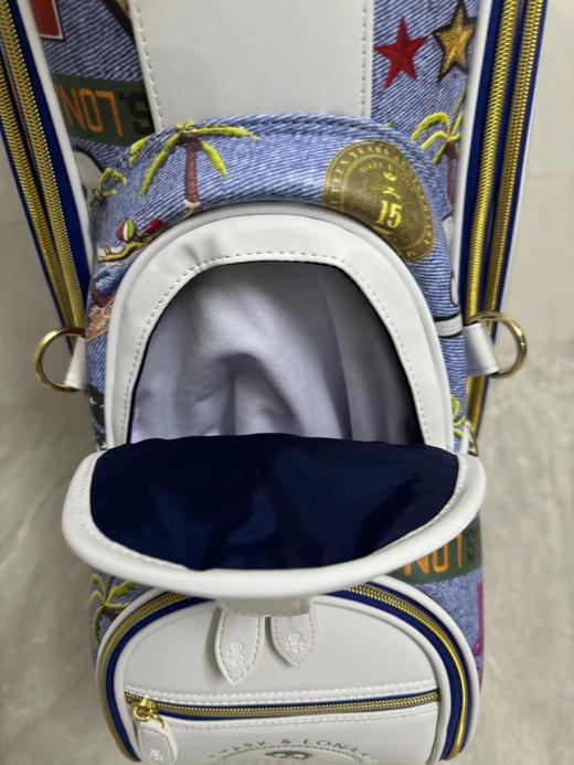 MARK&LONA高尔夫球包女士23秋手拎包网红骷髅头椰树图案大容量包 商品图5