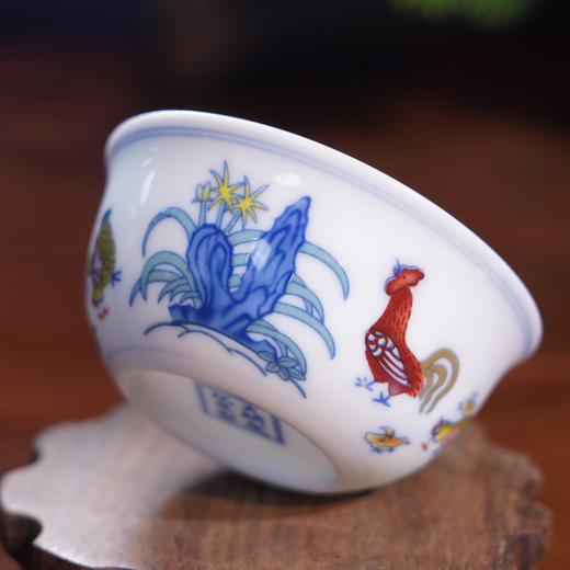 大明成化斗彩鸡缸杯 “当代督陶官”阳士琦大师监制 手握两亿捌，今年顶呱呱 商品图5