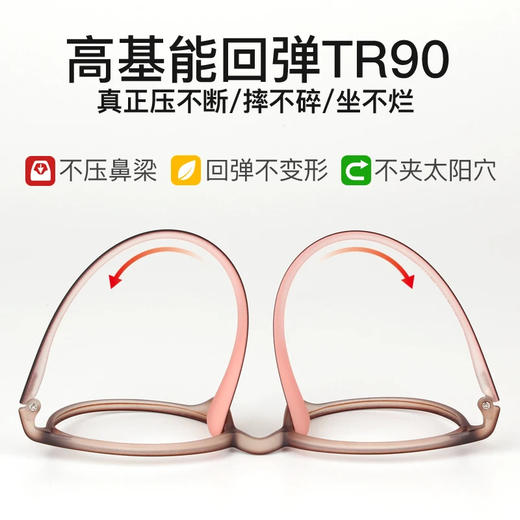 高清老花镜超轻女士花镜女款时尚护目眼镜 商品图3