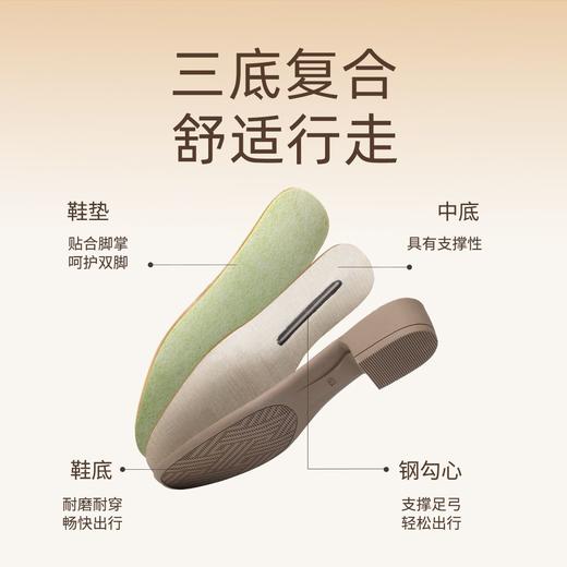 信诺新款真皮舒适女鞋轻便洋气玛丽珍鞋休闲百搭妈妈皮鞋超软单鞋5C1607-6 商品图5