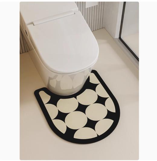 浴室吸水软硅藻泥地垫卫生间防滑脚垫厕所马桶套装家用洗手台地毯 商品图1