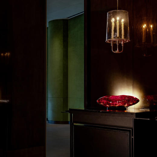 摩根梦幻橄榄系列聚光台灯古法琉璃亮橙红色 商品图8