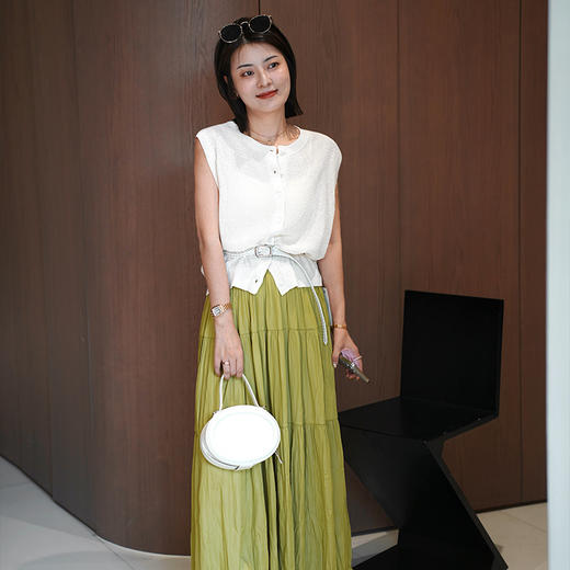 【预售7天】良木礼夏季冰丝半裙（1915-1） 商品图0