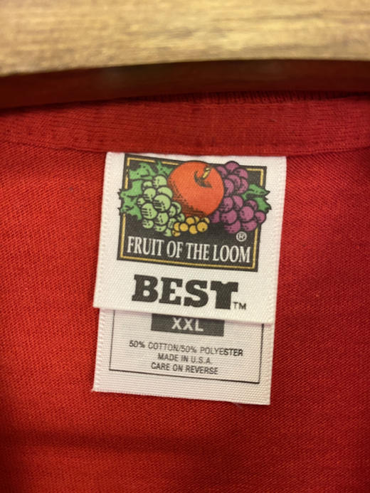 90年代 Vintage FRUIT OF THE LOOM 水果牌 美国制 双面印花 短袖T恤 _SST(2XL) 商品图2