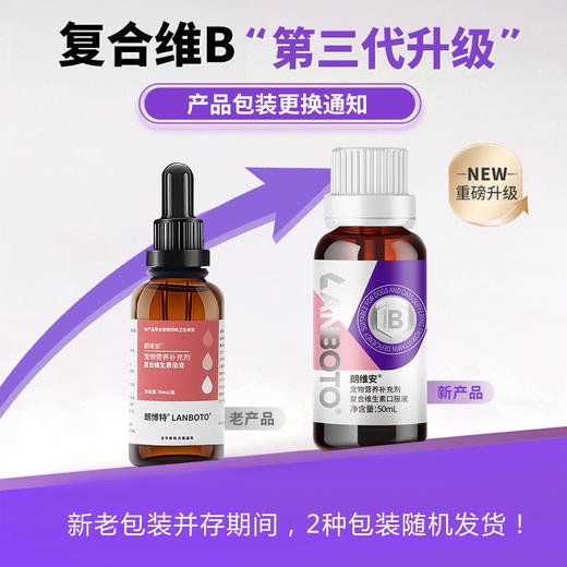 lanboto宠物复合维生素b溶液狗狗猫咪通用口臭猫癣皮肤50ml 商品图1