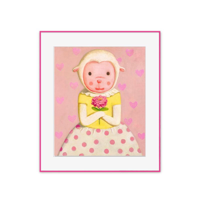 杨媛媛《美羊羊》版画