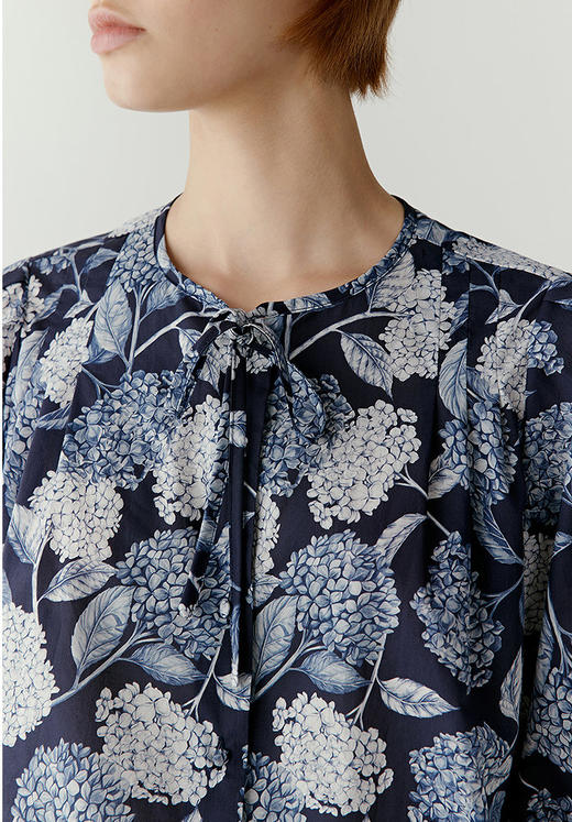 【高品质私服】【IC抗皱全棉印花布短袖花式上衣】绣球花印花，绽放艺术之美G1315-CC【无标出货 介意慎拍】 商品图9