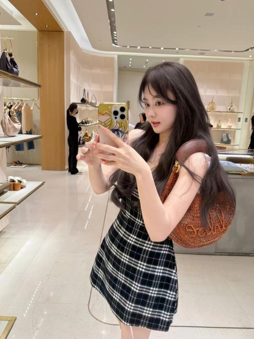 清仓捡漏LINCHAOZHANG私服定制系列【格格巫】  LL250091 格子抹胸连衣裙 商品图1