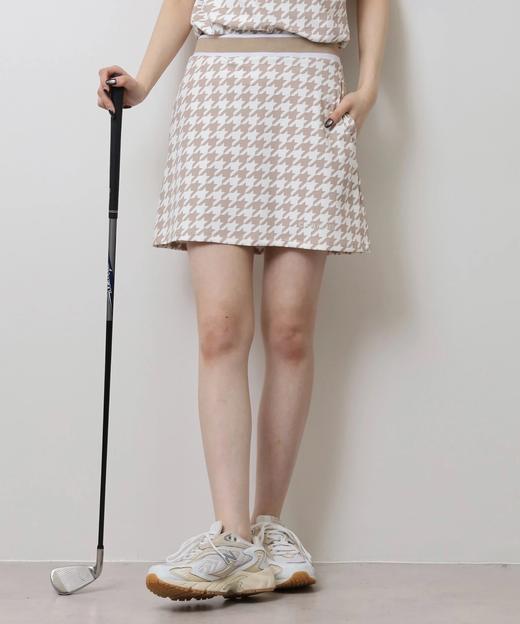 CECIL MCBEE 高尔夫 女士 千鸟格花纹裙弹力短裙 商品图0