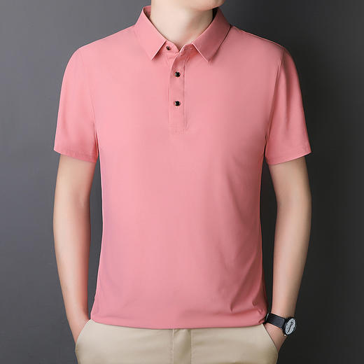 【冰丝弹力】【DCS】大依优型大码翻领短袖POLO衫男加肥大码夏装衣服休闲时尚半袖体恤休闲商务 商品图2