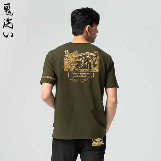 ONIARAI/鬼洗25春夏新品创世圣甲虫荷鲁斯之眼短袖T恤男 J850198 商品图0