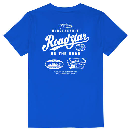 自由基地夏季新品公路越野标志风户外设计图案团队定制logo短袖t NMT-2227 商品图9