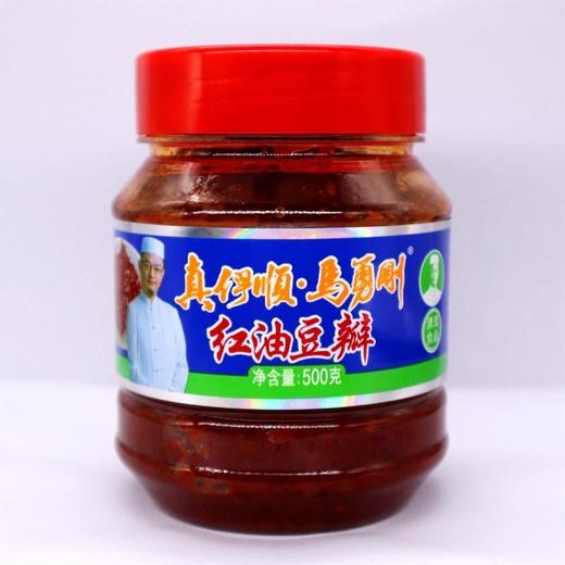 清真 真伊顺辣椒红油豆瓣酱老式香辣纯黄豆酱葱伴侣家用炒菜火锅 红油豆瓣500g 商品图2