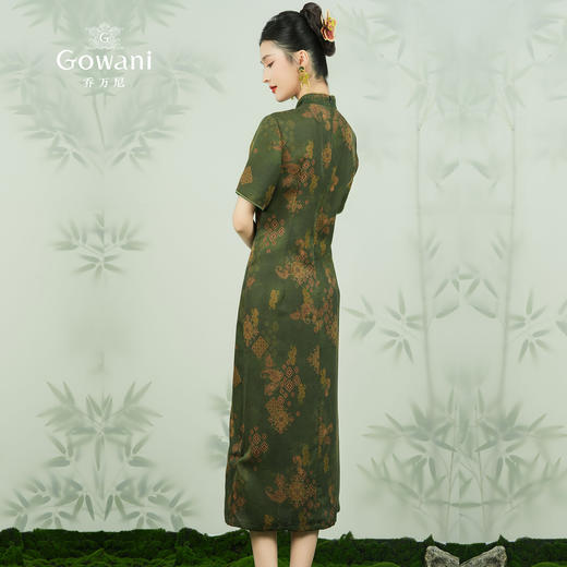 【繁花似锦】【香云纱】乔万尼24mm连衣裙真丝新中式旗袍设计EM2E775 商品图3