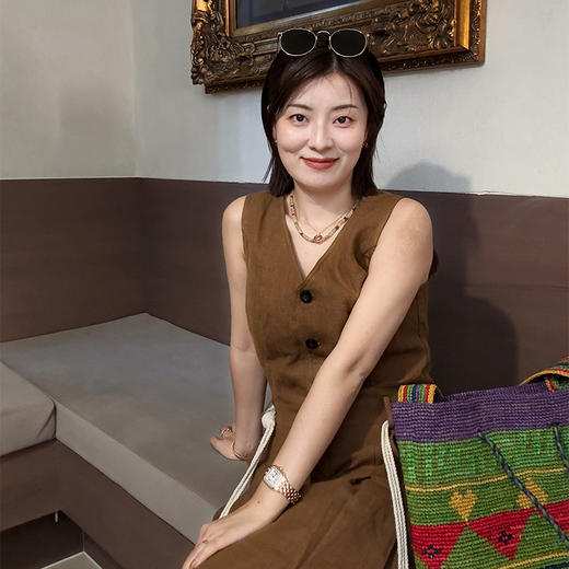 【部分现货】良木礼夏季亚麻连衣裙（5983） 商品图2