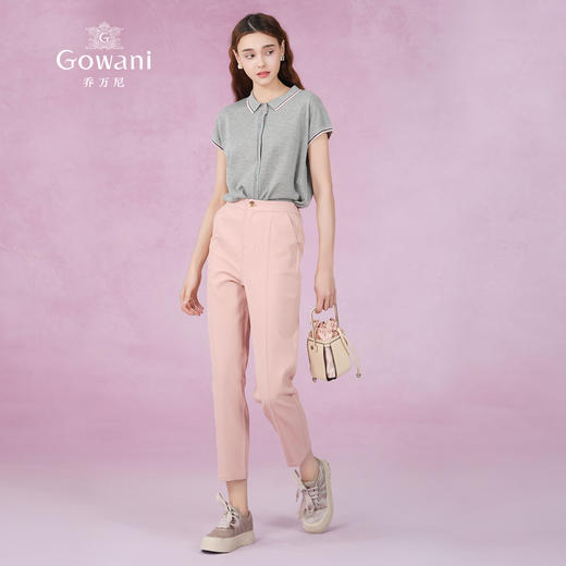 乔万尼休闲裤女夏新款直筒裤薄款EM2F849 商品图3