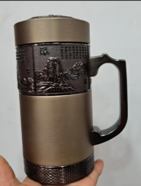 智慧-大好河山保温把杯（310cc）智慧-小熊保温杯（240cc）