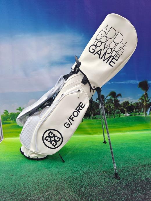 现货golf高尔夫球包新款男女通用PU皮支架包球包防水耐磨白色 商品图2