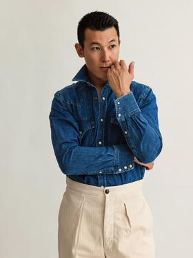 Fortela Western Shirt 水洗丹宁衬衫