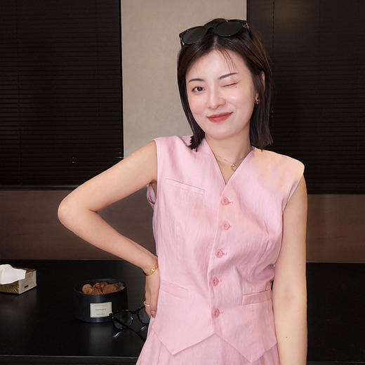 【现货】 良木礼春季亚麻套装半身裙(3666) 商品图0