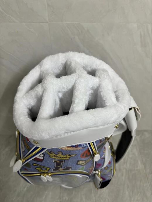 MARK&LONA高尔夫球包女士23秋手拎包网红骷髅头椰树图案大容量包 商品图8