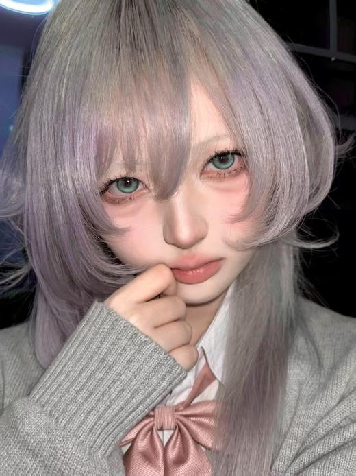 【中直径半年抛】LOVEIIKIRA-青莲雨梦 绿-14.2mm【半年抛 0-1000度 含有525/575】 商品图3