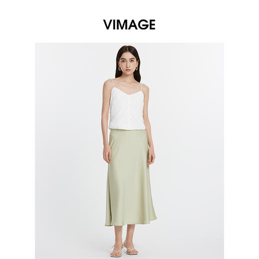 VIMAGE纬漫纪夏季新款时尚气质吊带小上衣VV1913526 商品图0