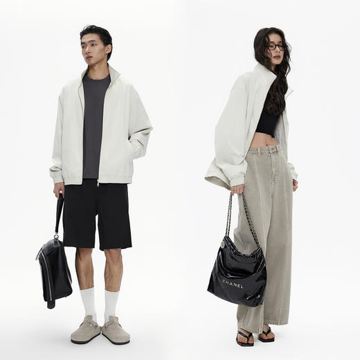 棉仓3521011001-【穿上就走】SOLOTEX防泼水抗皱舒适立领教练夹克 商品图3