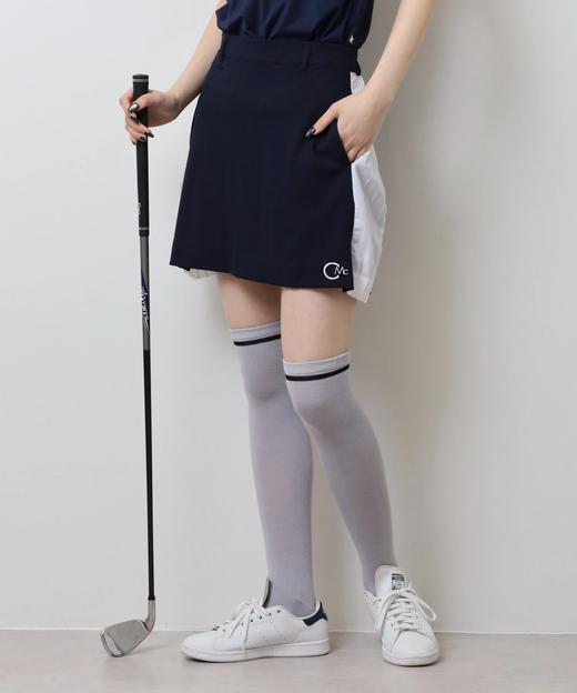 CECIL McBEE green 高尔夫女士 撞色拼接侧边百褶短裙 运动休闲 商品图1