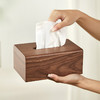 初心| 简约家居胡桃木长方形纸巾盒 商品缩略图2