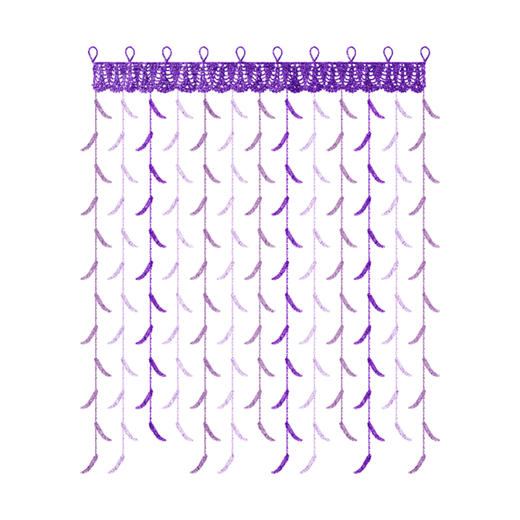 苏苏姐家柳叶门帘手工DIY编织钩针蕾丝线毛线家居装饰自制材料包 商品图4