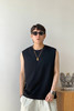 徐太浪纯色简约百搭健身背心男夏季透气无袖坎肩内搭打底t恤上衣 商品缩略图4